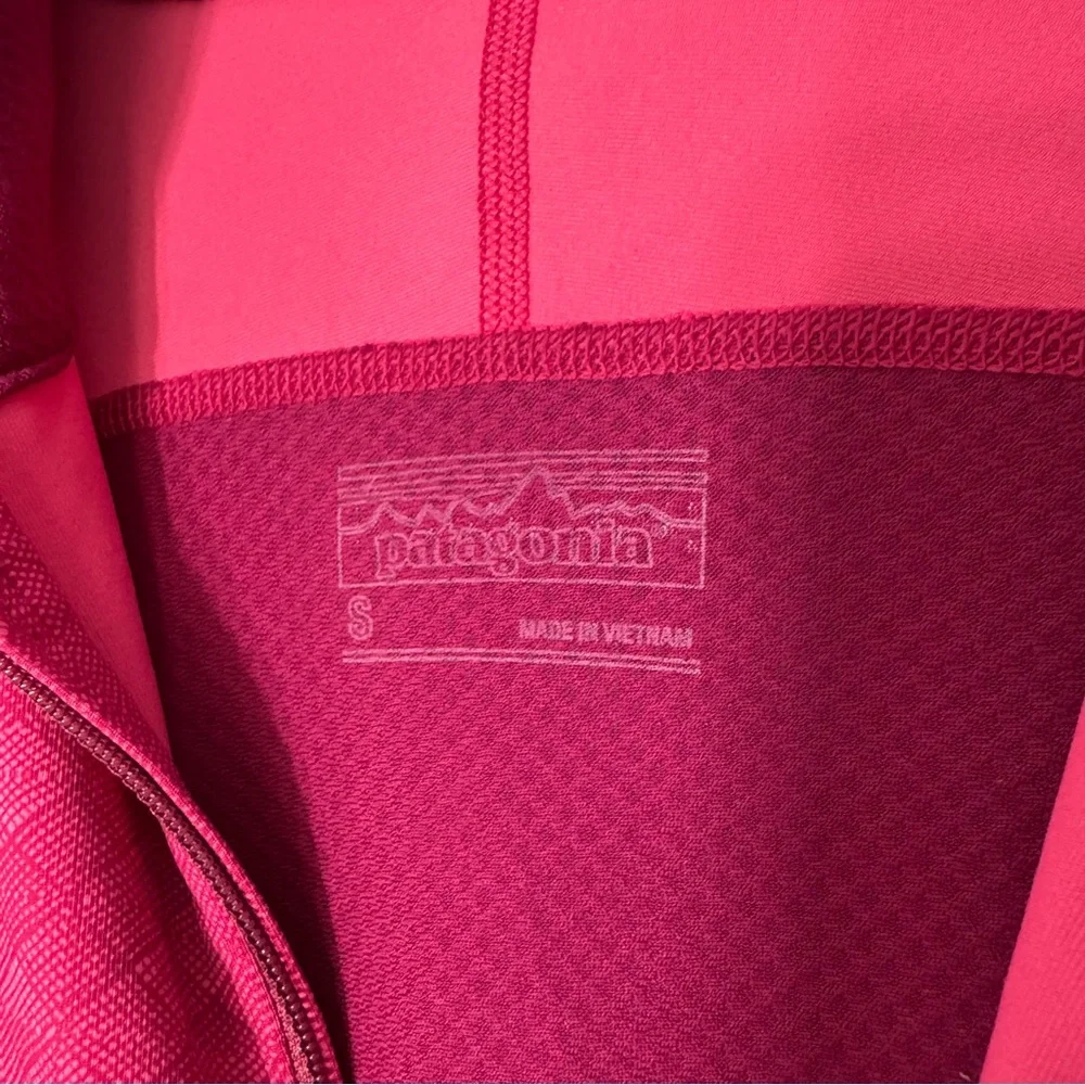 Patagonia Pink All Weather Zip-Neck‎ Shirt Women's Size Small - Picture 10 of 15